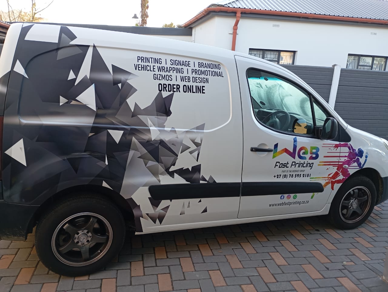 branding on cars with professional vinyl wrap advertising on a business vehicle in the USA