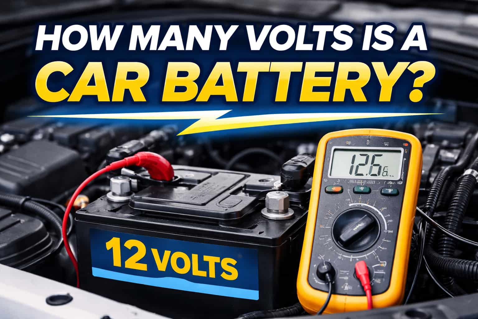How Many Volts Is a Car Battery? Normal Voltage Explained (12V Guide)