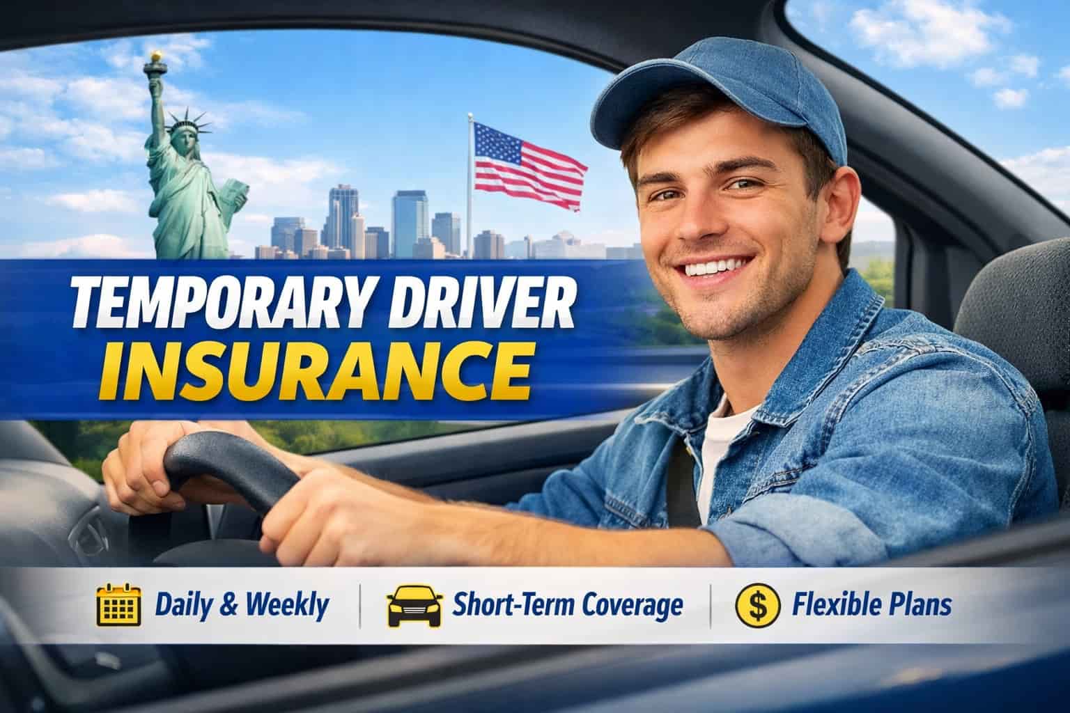 Temporary driver insurance coverage options for short-term drivers in the USA