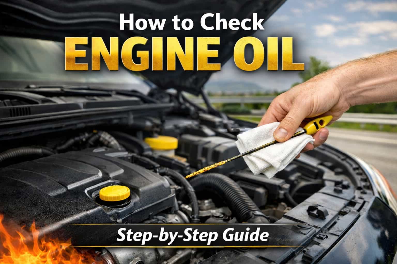 How to check engine oil